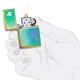 Запальничка Zippo 46569 Dots and Flame Design (Код. 18333-11) додаткове фото № 2