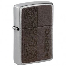 Запальничка Zippo 46920 Brown Leather Emblem - Zippo Design
