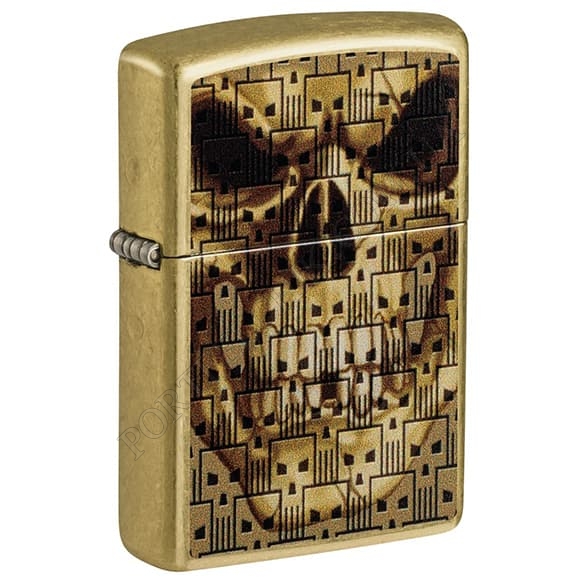 Запальничка Zippo 46937 Skulls on Skulls Design (Код. 18599-11) головне фото