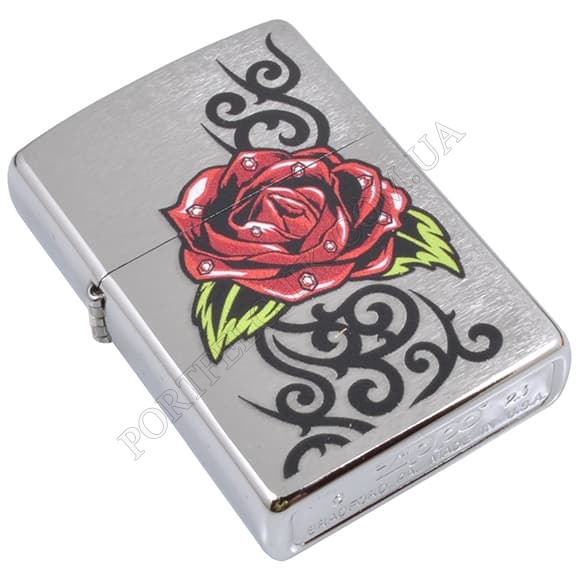 Запальничка Zippo 48790 Rose Tattoo Design (Код. 17205-11) головне фото