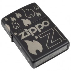 Запальничка Zippo 48908 Logo and Flame