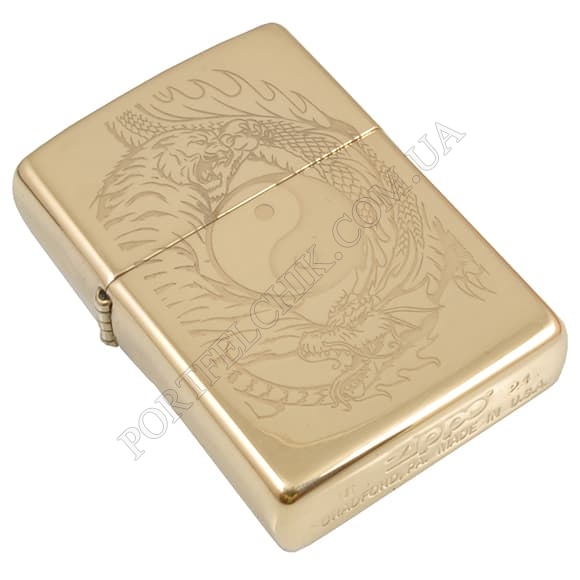 Запальничка Zippo 49024 Tiger and Dragon Design (Код. 14684-11) головне фото