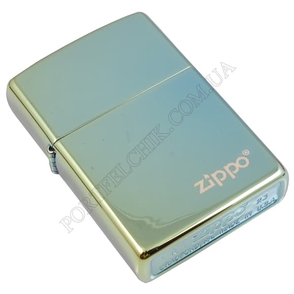 Зажигалка Zippo 49191 ZL High Polish Teal Zippo Logo (Код. 15715-11) главное фото