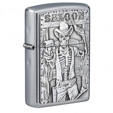 Зажигалка Zippo 49298 Saloon Skull Emblem
