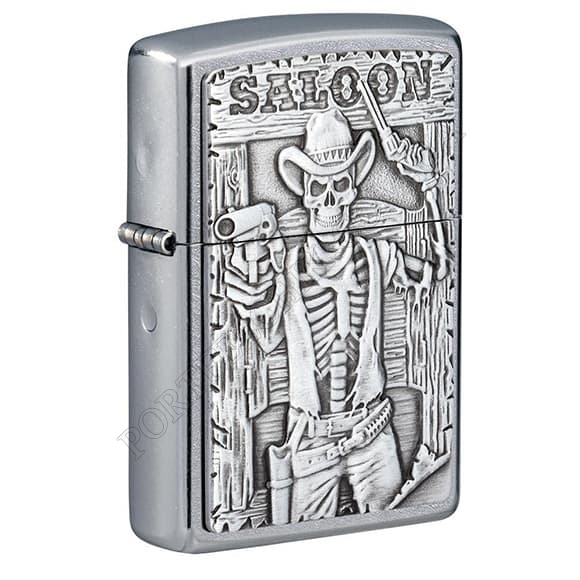 Запальничка Zippo 49298 Saloon Skull Emblem (Код. 15554-11) головне фото