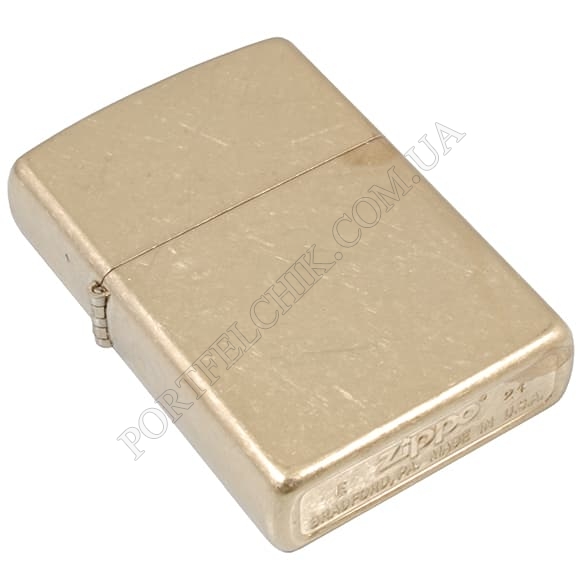 Запальничка Zippo 49477 Regular Tumbled Brass (Код. 15876-11) головне фото