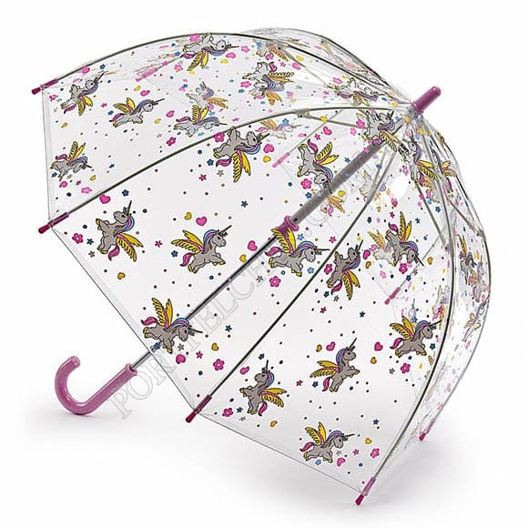 Зонт Fulton C605 Funbrella-4 Bella The Unicorn серый (Код. 15459-01) главное фото