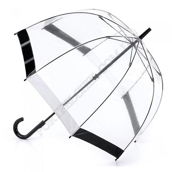 Зонт Fulton L041 Birdcage-1 Black & White черный / белый (Код. 9867-01) главное фото