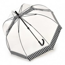Парасолька Fulton L042 Birdcage-2 Houndstooth Borde чорний
