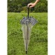 Зонт Fulton L042 Birdcage-2 Houndstooth Borde черный (Код. 16318-01) дополнительное фото № 3