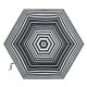 Зонт Fulton L340 Miniflat-2 Bold Stripe черный / белый (Код. 17378-01) дополнительное фото № 1