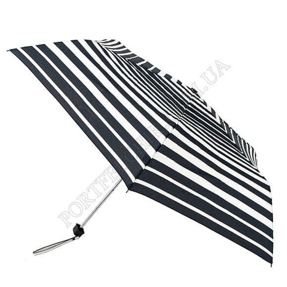 Зонт Fulton L340 Miniflat-2 Bold Stripe черный / белый (Код. 17378-01) главное фото