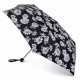 Парасолька Fulton L340 Miniflat-2 Black and White Floral чорний / білий (Код. 18975-01) головне фото