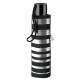 Зонт Fulton L354 Minilite-2 Silver Stripes черный (Код. 17393-01) дополнительное фото № 1