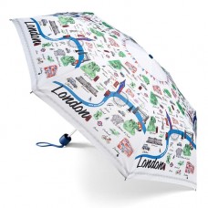 Парасолька Fulton L354 Minilite-2 London Map мультіколор