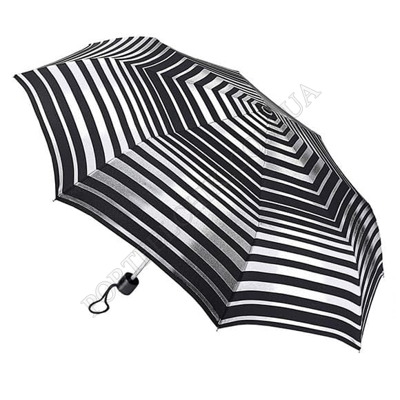 Парасолька Fulton L354 Minilite-2 Silver Stripes чорний (Код. 17393-01) головне фото