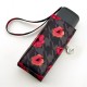 Зонт Fulton L501 Tiny-2 Houndstooth Poppy черный (Код. 17394-01) дополнительное фото № 1