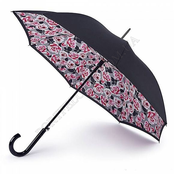 Парасолька Fulton L754 Bloomsbury-2 Painted Roses чорний (Код. 9970-01) головне фото