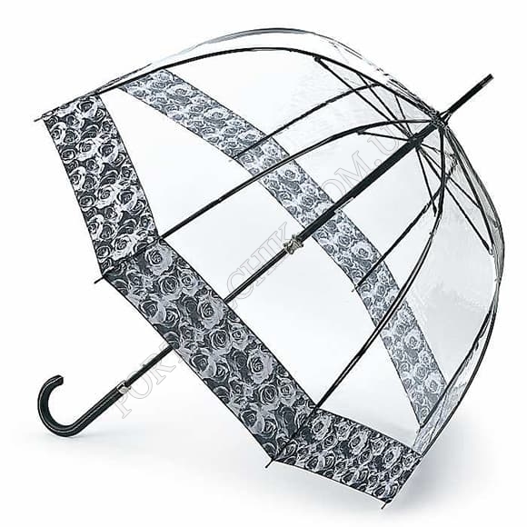 Зонт Fulton L866 Birdcage-2 Luxe Photo Rose черный (Код. 11452-01) главное фото