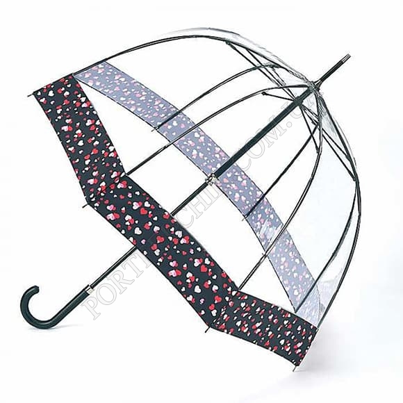Зонт Fulton L866 Birdcage-2 Luxe Love Hearts синий (Код. 17382-01) главное фото