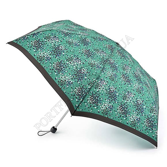 Парасолька Fulton L902 Superslim-2 Emerald Hearts зелений (Код. 16929-01) головне фото