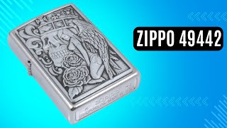Запальничка Zippo 49442 Skull and Angel Emblem