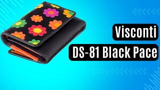 Жіноче портмоне Visconti DS-81 Black Pace чорний, кольорові