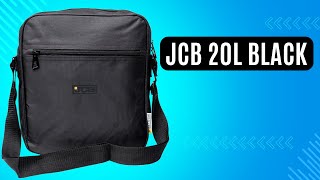 Чоловіча сумка через плече JCB 20L Black чорна