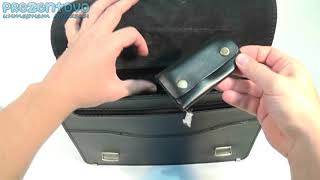 Портфель Manufatto СПС-3 ЧГ (9598) черный гладкий с черной ниткой