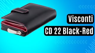 Жіноче портмоне Visconti CD 22 Black-Red чорний