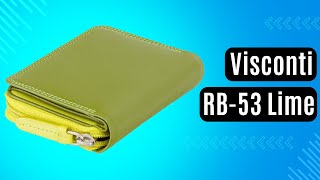 Жіноче портмоне Visconti RB-53 Lime зелений, кольорові