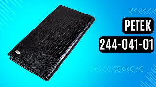 Чоловічий бумажник Petek 244-041-01 чорний