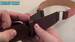 Ремень женский Petek N05 PURPLE розовый, коричневый