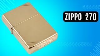 Запальничка Zippo 270 Vintage High Polish Brass