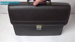 Портфель кожаный Petek 781-46B-02