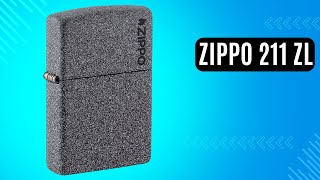 Запальничка Zippo 211 ZL Iron Stone Zippo Logo