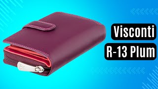 Жіноче портмоне Visconti R-13 Plum сливовий, комбінований
