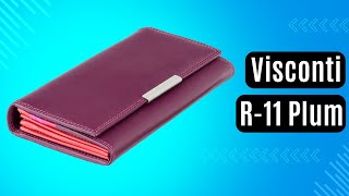 Жіночий гаманець Visconti R-11 Plum сливовий, комбінований