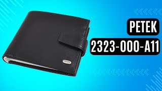 Чоловіче портмоне Petek 2323-000-A11 чорний, комбінований