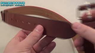 Ремень женский Petek N05 ORANGE оранжевый, коричневый