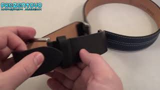 Ремень женский Petek N05-K88 черный, синий
