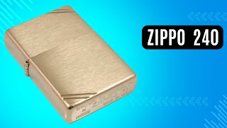 Запальничка Zippo 240 Vintage Brushed Brass