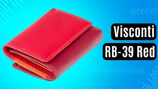 Жіноче портмоне Visconti RB-39 Red червоний, комбінований