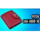 Женское портмоне Petek 346-4000-10 красный (Код. 15256-10)