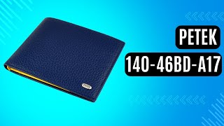 Чоловічий бумажник Petek 140-46BD-A17 синій, комбінований