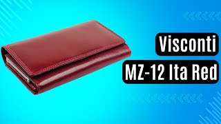 Жіночий гаманець Visconti MZ-12 Ita Red червоний