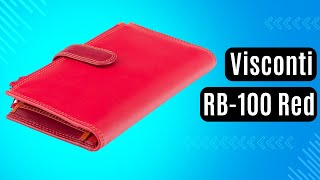 Жіночий гаманець Visconti RB-100 Red червоний
