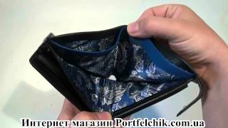 Кошелек мужской Visconti PM-102 Black-Cobalt
