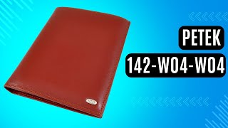Чоловічий бумажник Petek 142-W04-W04 коричневий