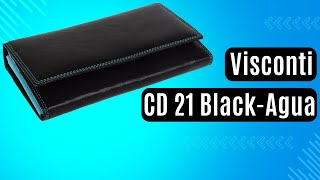 Жіночий гаманець Visconti CD 21 Black-Aqua чорний